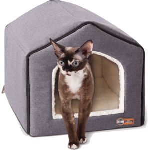 K&H Indoor Pet House Gray 16x15x14