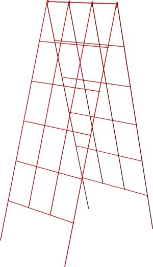 A Frame Trellis Red 48x18