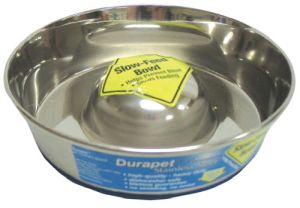 Dog Bowl Stainless Steel Slow Feed Bowl Small