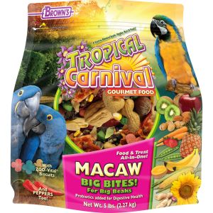 Browns Tropical Carnival Macaw Big Bites 5Lb