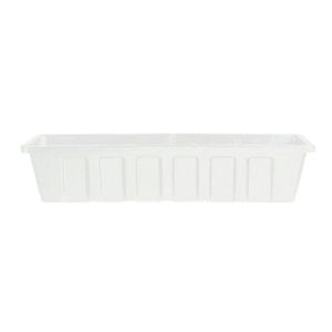 Flower Box 18 Wh Poly