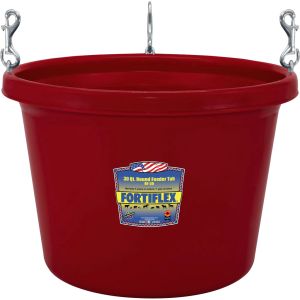 30QT RED FEEDER W/Snaps