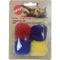 Spot Pompom Cat Toy 4pk