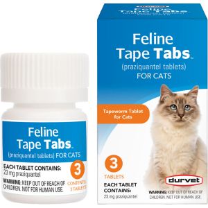 Durvet Tapeworm Tablets for Cats 3 tablets