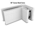 10" Corner  Foam Icf Block