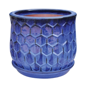 Royden Pot Hcomb 11" Blue