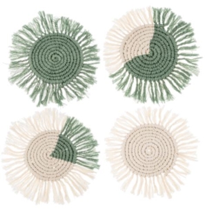 Macrame Coaster 4pc