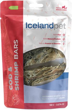 Iceland Pet Cod and Shrimp Bars