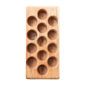 Acacia Wood Egg Holder