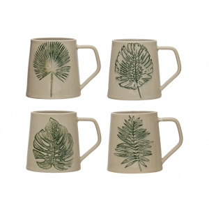 Leaf Debossed Mug