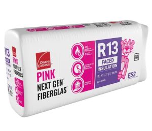 Owens Corning R-13 Kraft Faced Fiberglass Insulation Batt 23in x 93in