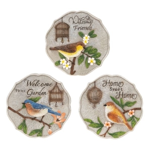 Step Stone Birds w/ Cage Astd