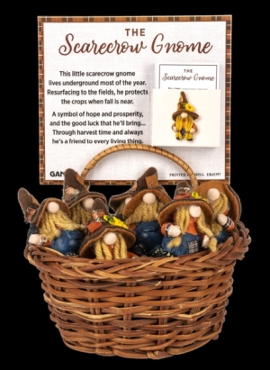 Charm Scarecrow Gnome Tiny