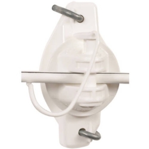 Insulator Wood Post Pinlock Wht 25Pk