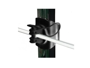 Insulator Wood Post Pinlock Blk 25Pk