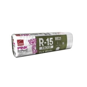 Owens Corning R-15 Faced Fiberglass Insulation Batt 15in x 93in