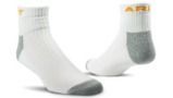Ariat Sock Unisex Premium Cotton 1/4 Crew White LG