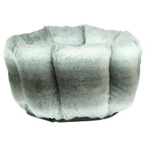 Arlee Cat Bed Gray Quilt