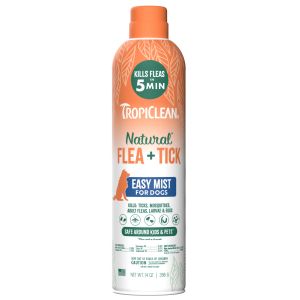 TropiClean Natural Flea & Tick Dog & Home Mist Spray 14oz