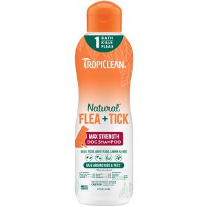 TropiClean Natural Flea & Tick Shampoo Maximum Strength 20oz