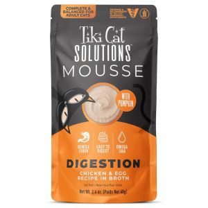 Tiki Cat Solutions Digestion Chicken & Egg Mousse 2.4oz