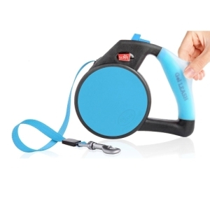 Wigzi Leash Retractable Blue Medium