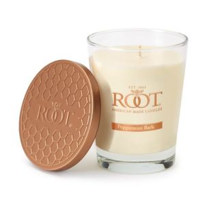 Root Candle Large Veriglass Peppermint Bark