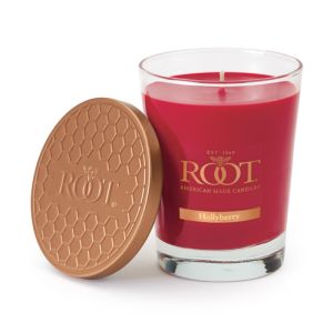Root Candle Large Veriglass Hollyberry