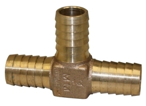 NL 3/4x3/4x3/4 BRASS TEE
