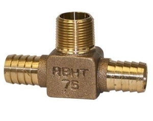 3/4" Hydrant Tee Brass
