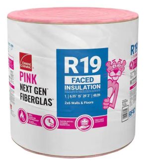 Owens Corning R-19 Unfaced Fiberglass Insulation Roll 15in x 39.2ft