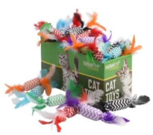 Candy Crackle Feather Cat Toy