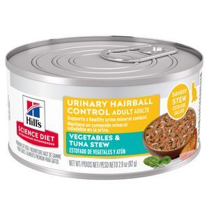 Hill's Science Diet Cat Urinary Hairball Tuna & Vegetable 2.9oz