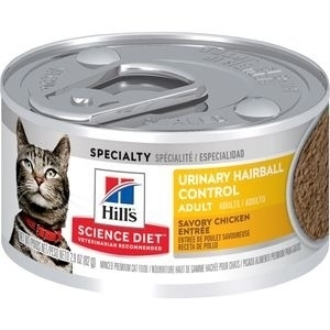 2.9OZ Hill's Science Diet Adult Urinary & Hairball Control Wet Cat Food