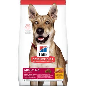 15Lb Hill's Science Diet Adult Dry Dog Food, Chicken & Barley Recipe