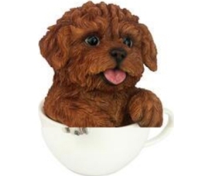 Pup In Cup Red Poodle