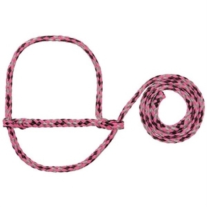 Sheep Halter Poly Pink Black Gray
