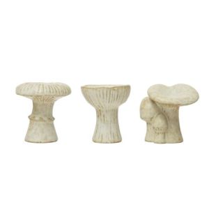 Stoneware Mushroom Asst
