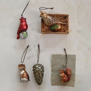 Xmas Cardinal Ornament 5.5"