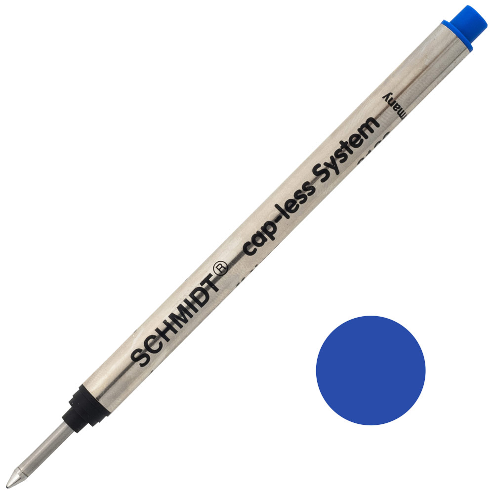 Schmidt 8126 Long Capless Rollernall Refill 0.6mm Blue