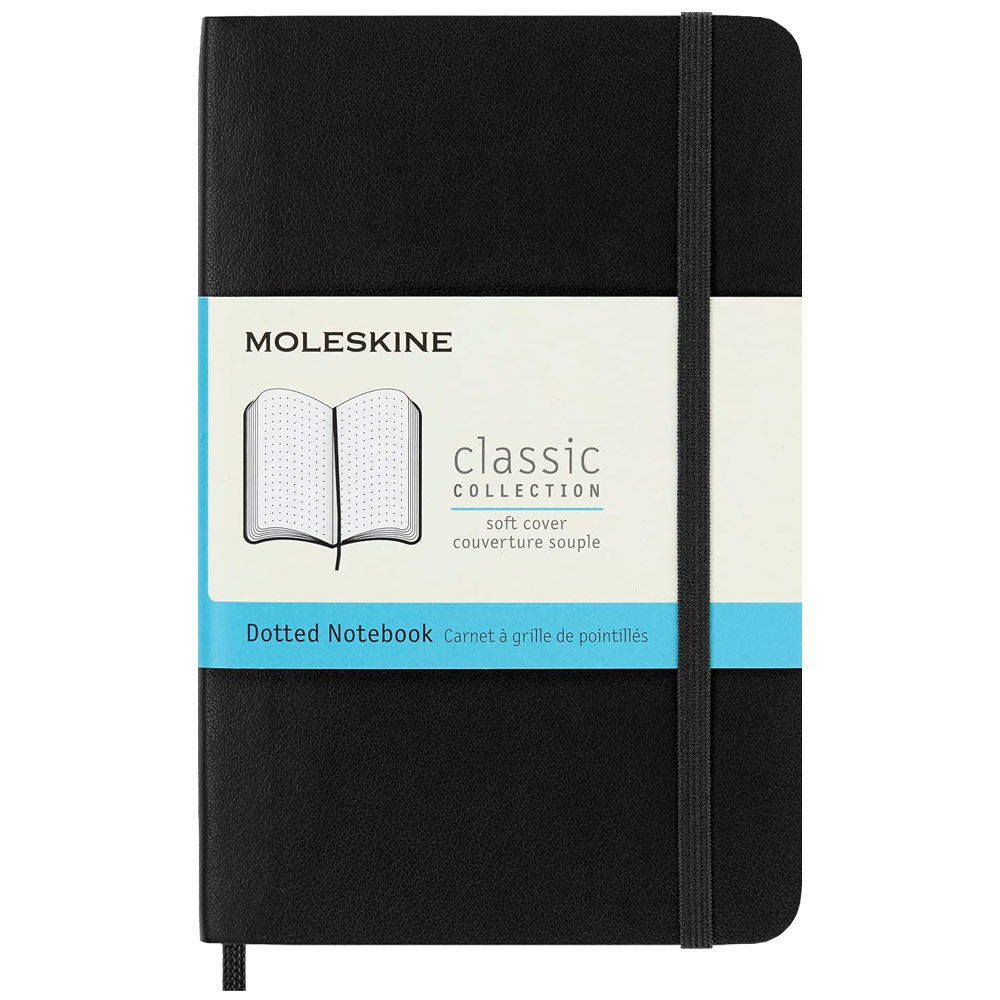 Moleskine Classic Notebook Pocket Hardcover Dot 192 Pages 3.5"x5.5" Black