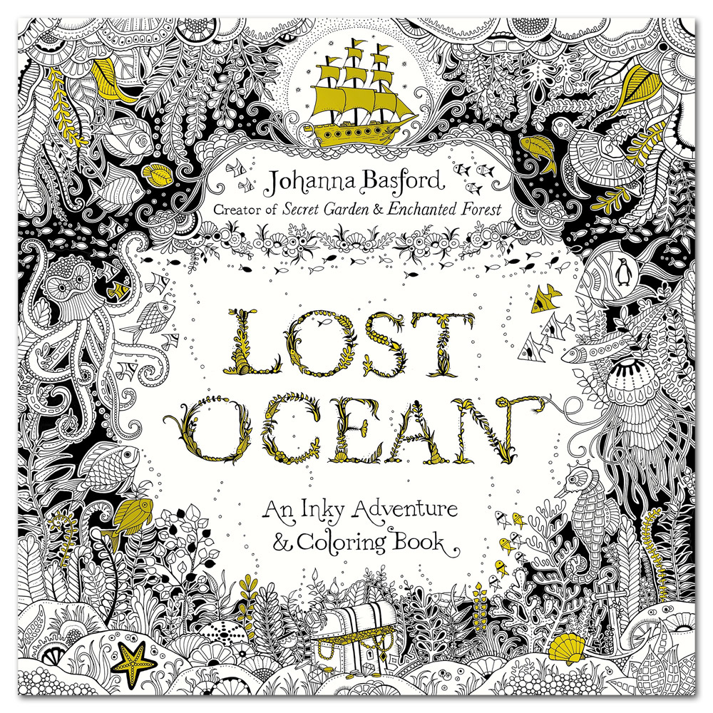 Lost Ocean: An Inky Adventure and Coloring Book