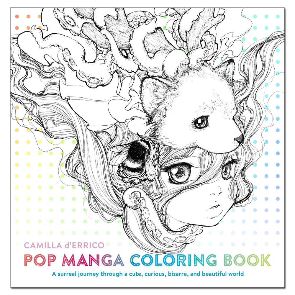 Pop Manga Coloring Book: A Surreal Journey
