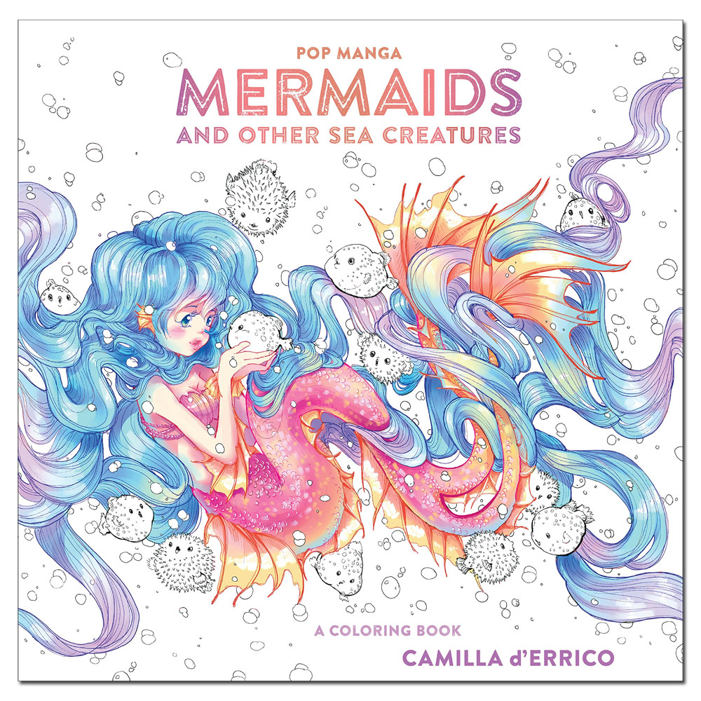 Pop Manga Mermaids and Other Sea Creatures: A Coloring Book