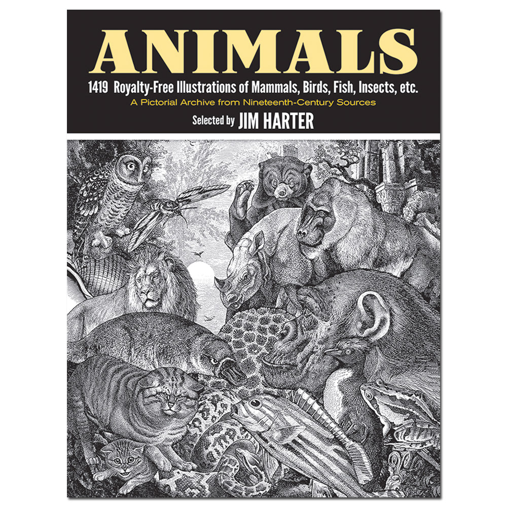 Animals: 1419 Royalty-Free Illustrations of Mammals, Birds, Fish, Etc