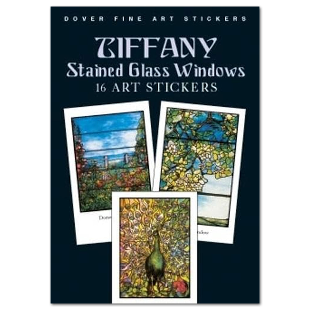 Tiffany Stained Glass Windows: 16 Art Stickers