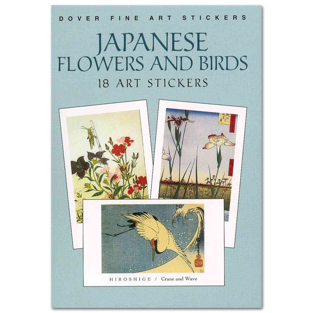 Japanese Flowers and Birds: 18 Art Stickers
