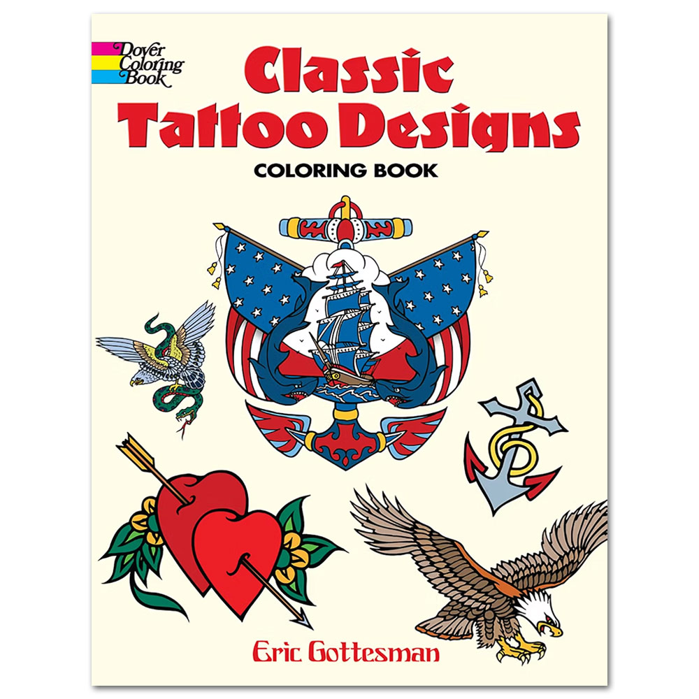 Classic Tattoo Designs Coloring Book