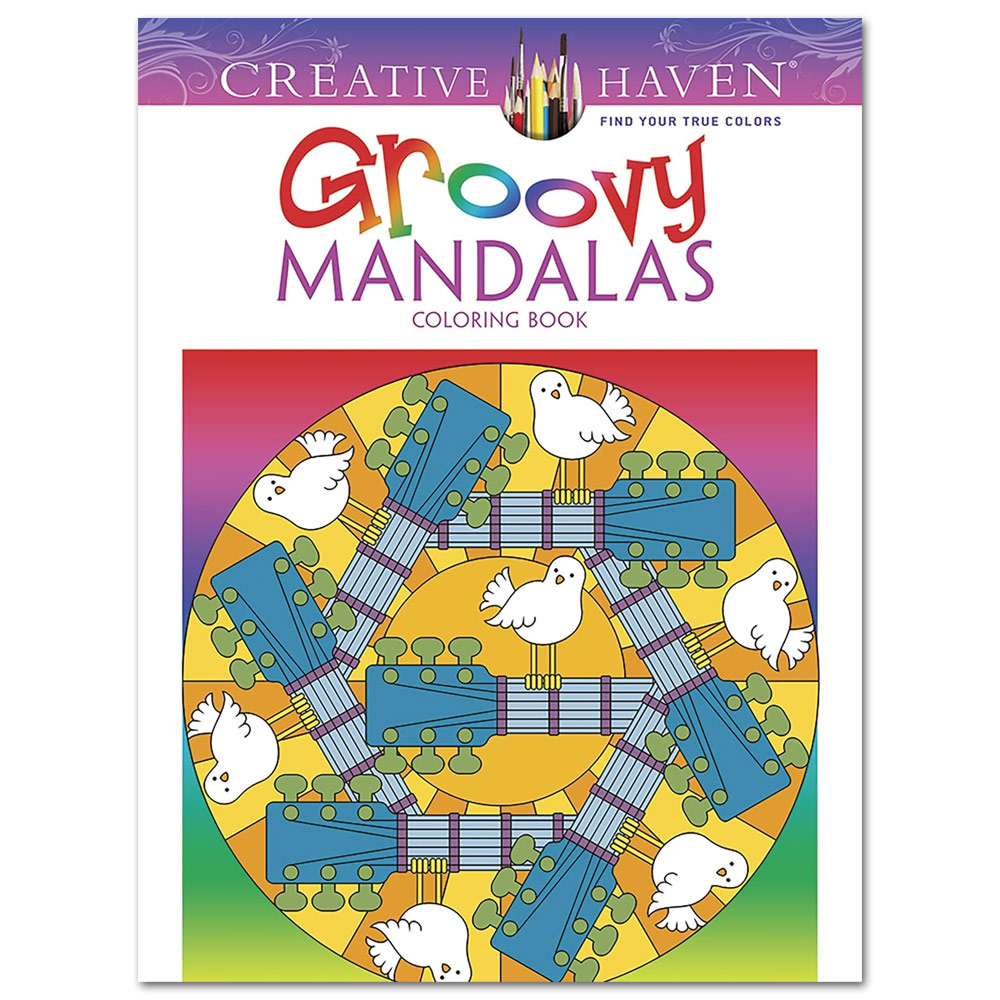 Creative Haven Groovy Mandalas Coloring Book