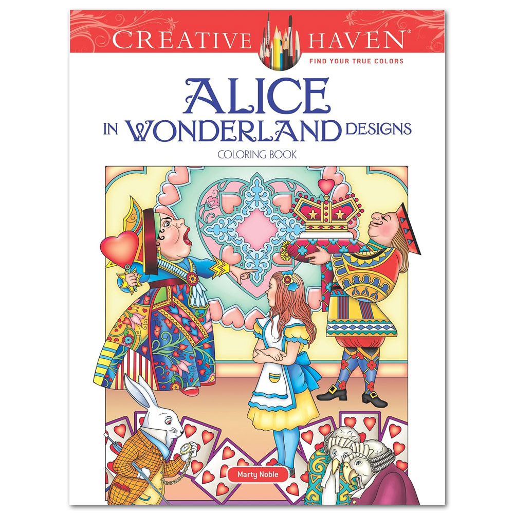 Creative Haven Alice in Wonderland Designs Coloring Book